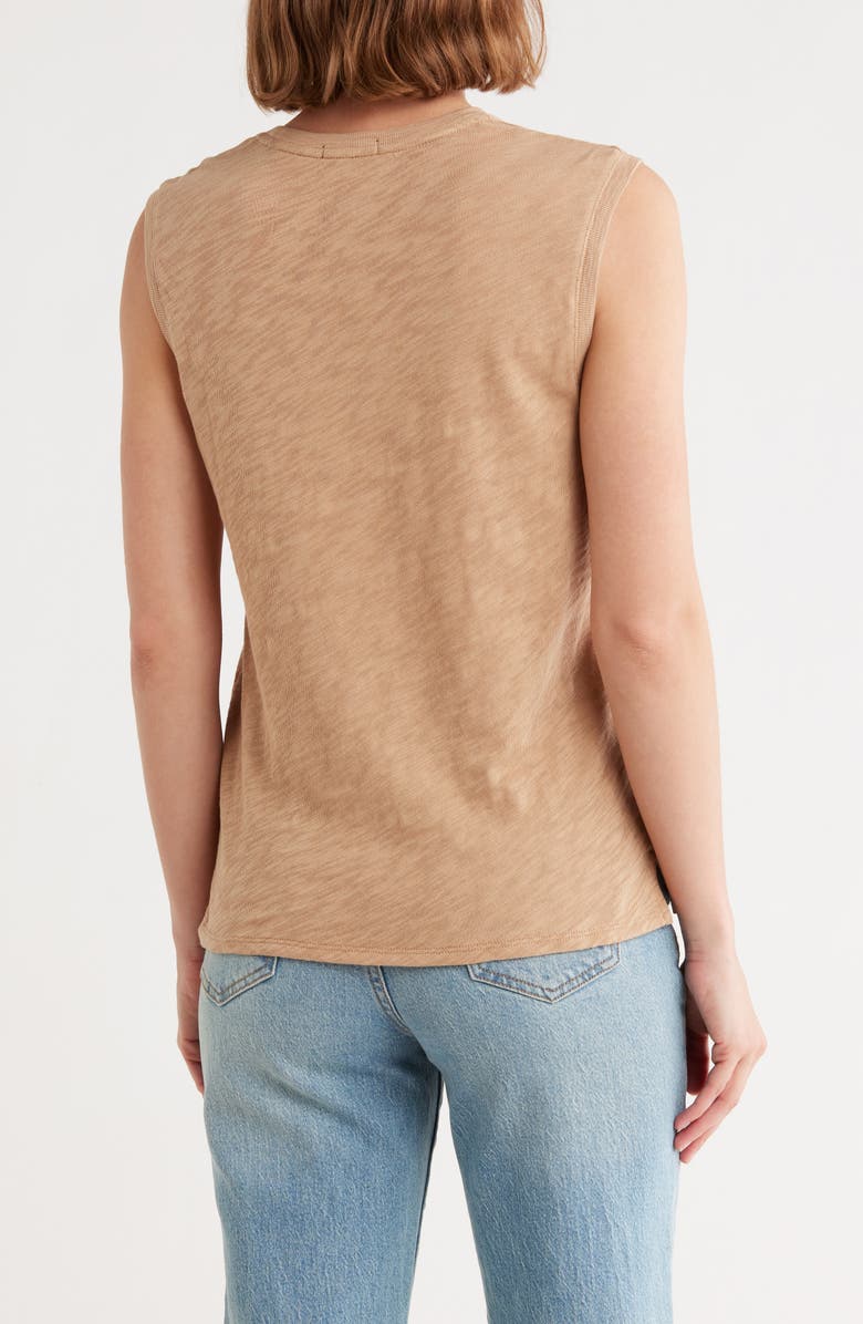 ATM Anthony Thomas Melillo Schoolboy Cotton Slub Jersey Sleeveless T-Shirt, Alternate, color, Camel