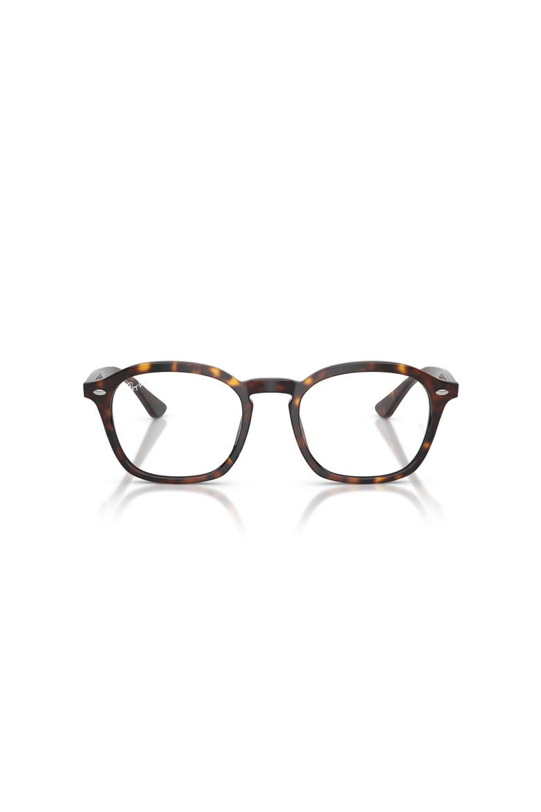 52mm Square optical glasses, Alternate, color, Tortoise