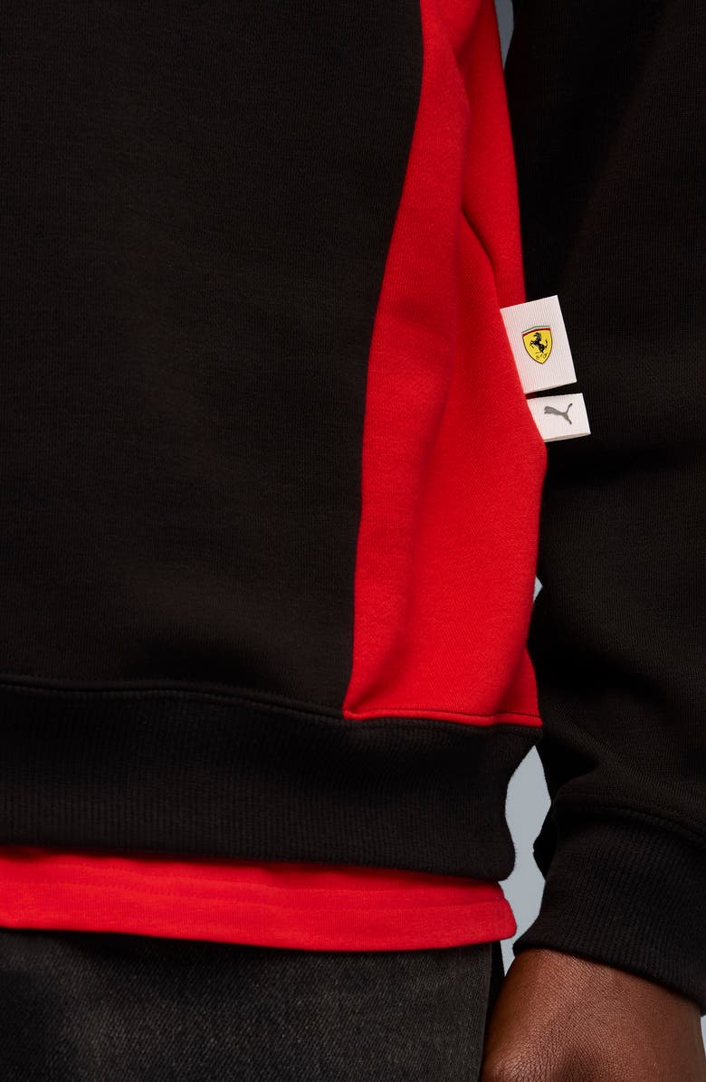 PUMA Scuderia Ferrari Lifestyle Graphic Hoodie, Alternate, color, Puma Black