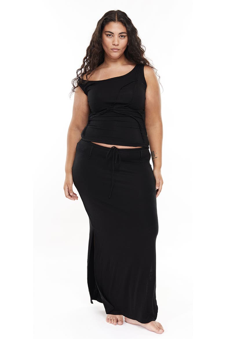 Papper Off Shoulder Top, Alternate, color, Black