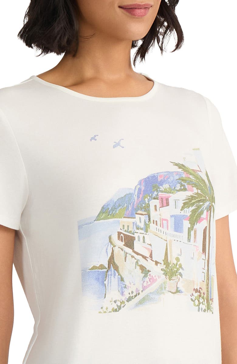 Jones New York Graphic T-Shirt, Alternate, color, Natural White