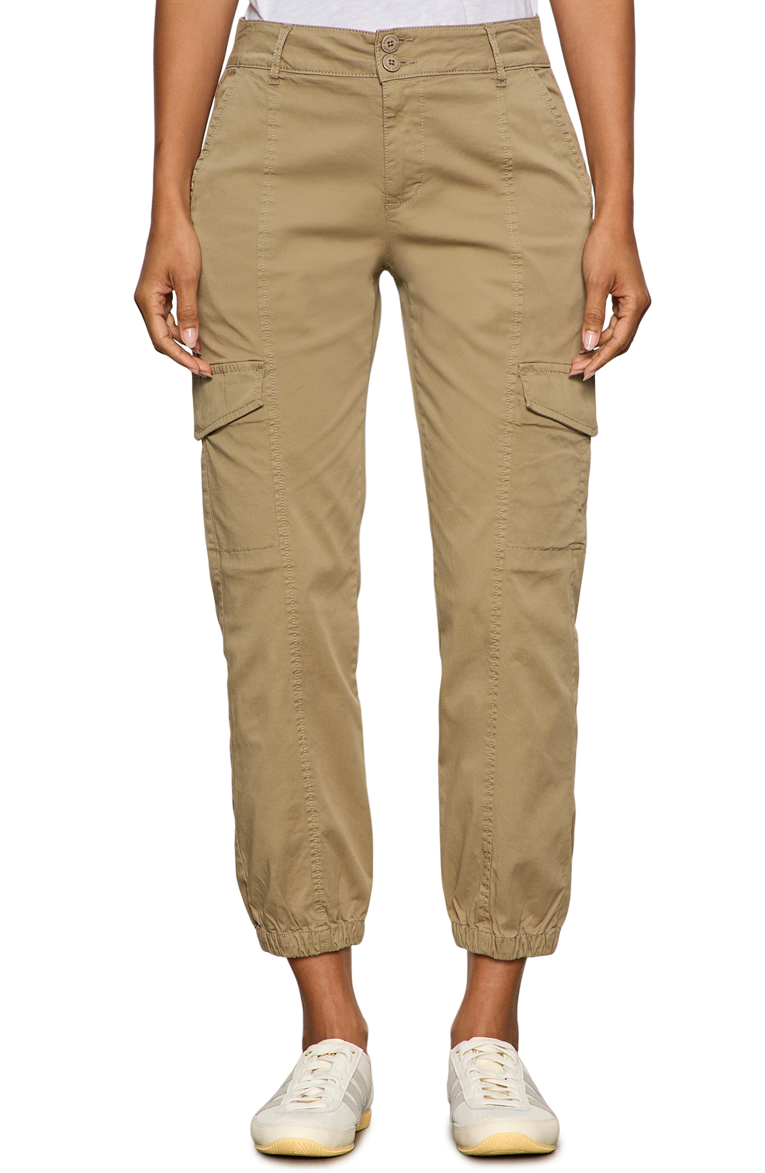 Rebel Crop Stretch Cotton Cargo Pants - image 5