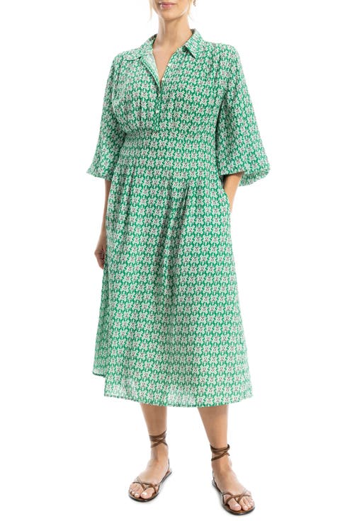Balloon Sleeve Midi Shirtdress