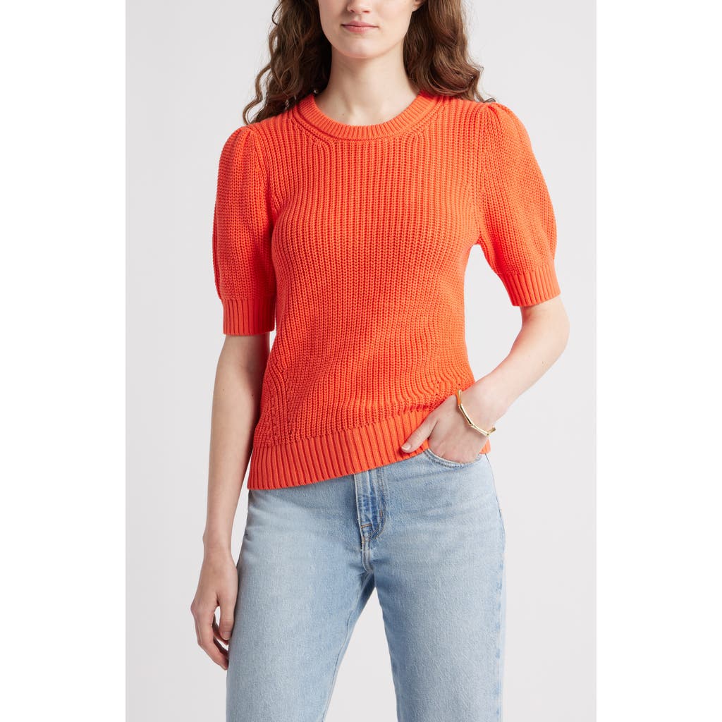 Caslonr Caslon(r) Elbow Sleeve Cotton Sweater