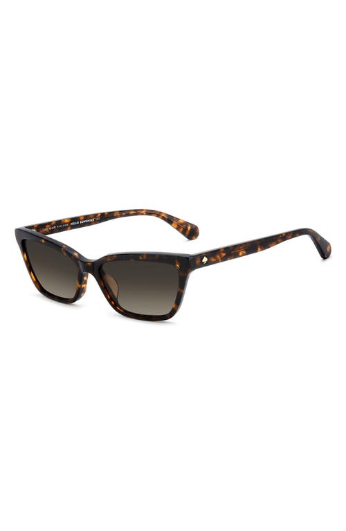 Kate Spade New York Aisha 55mm Gradient Ectangular Sunglasses In Brown