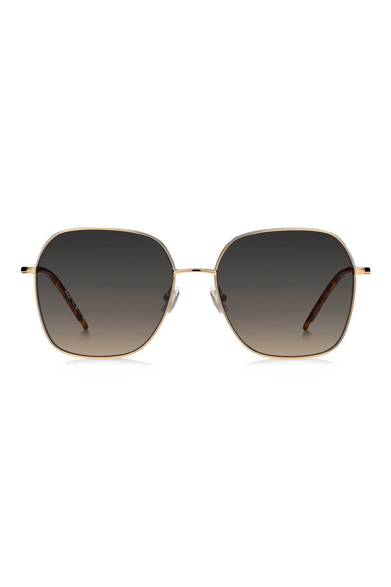58mm Gradient Square Sunglasses, Main, color, GOLD COPPER