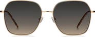 BOSS 58mm Gradient Square Sunglasses