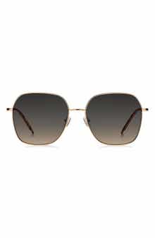 58mm Gradient Square Sunglasses