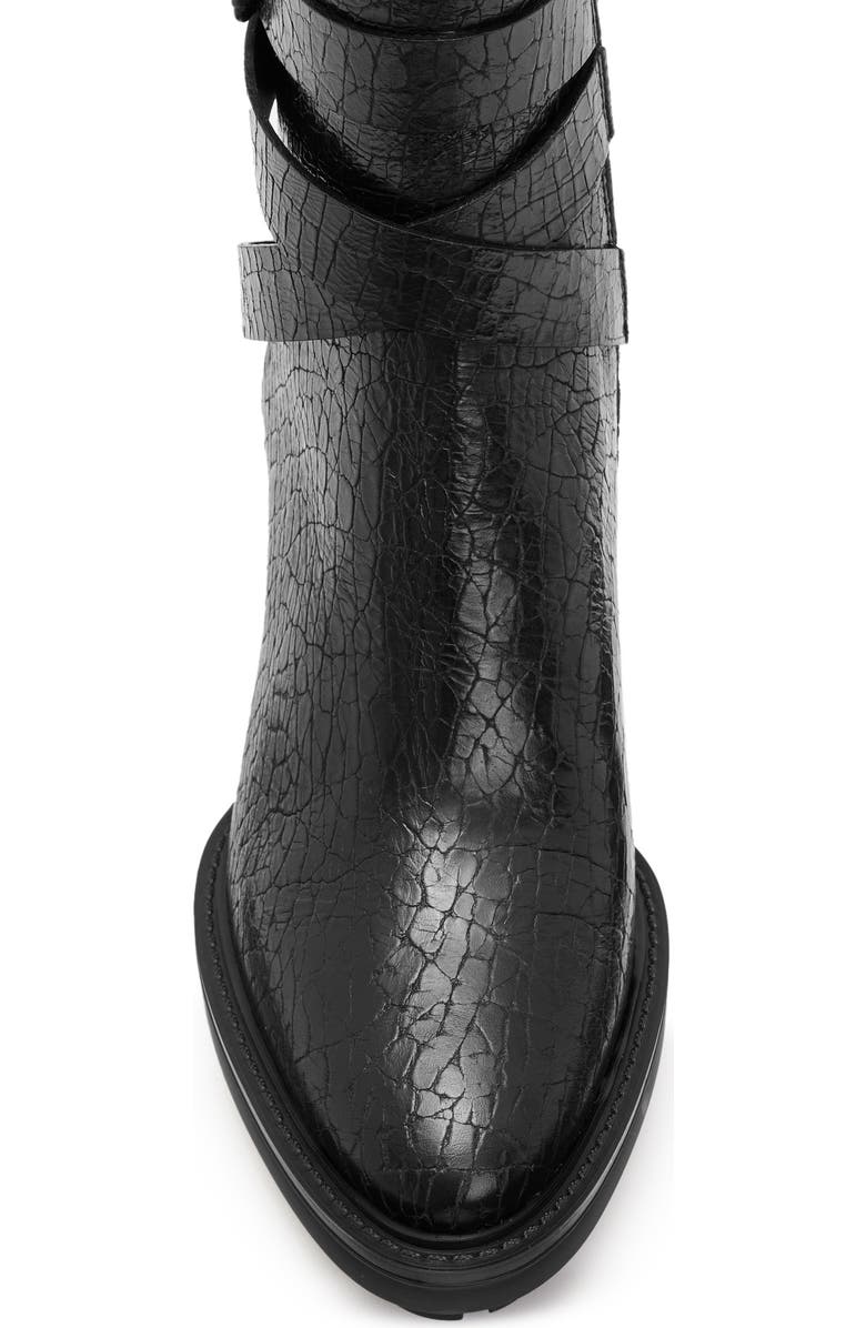 AllSaints Havana Croc Embossed Boot, Alternate, color,