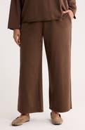Eileen Fisher Garment Dyed Organic Cotton Terry Wide Leg Pants