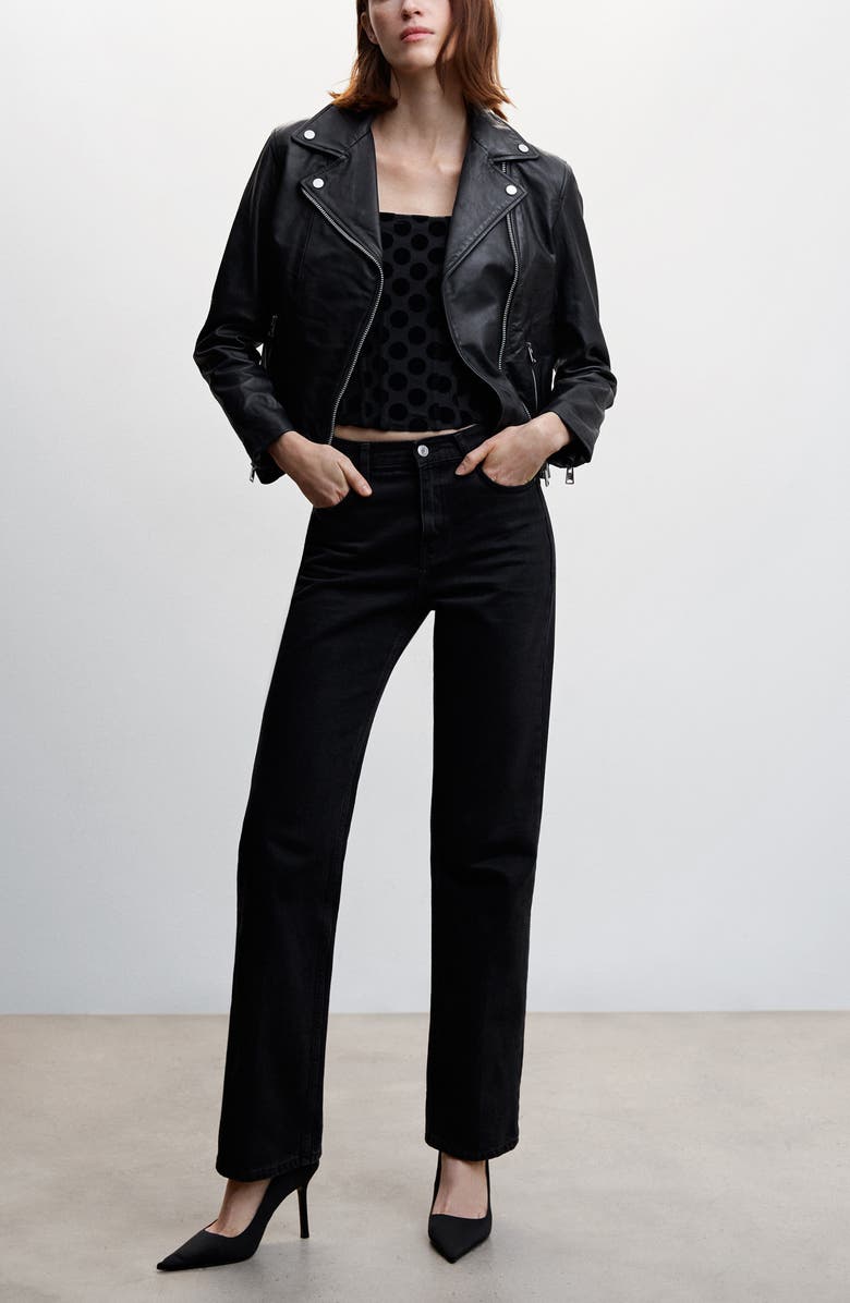 MANGO Velvet Polka Dot Corset Top, Alternate, color,