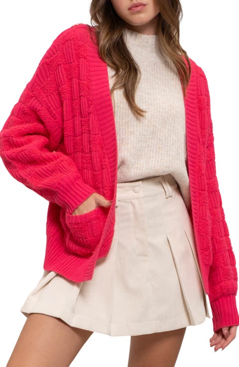 Open Front Knit Cardigan