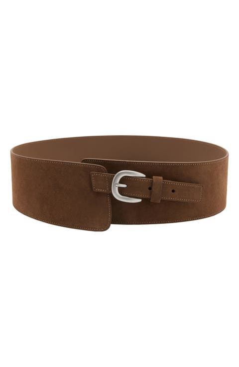 Wide Split Leather Belt