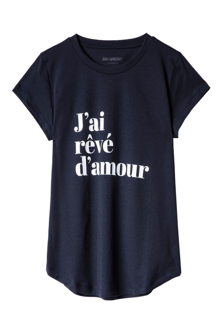 Woop Dream Cotton Graphic Tee, Alternate, color, ENCRE