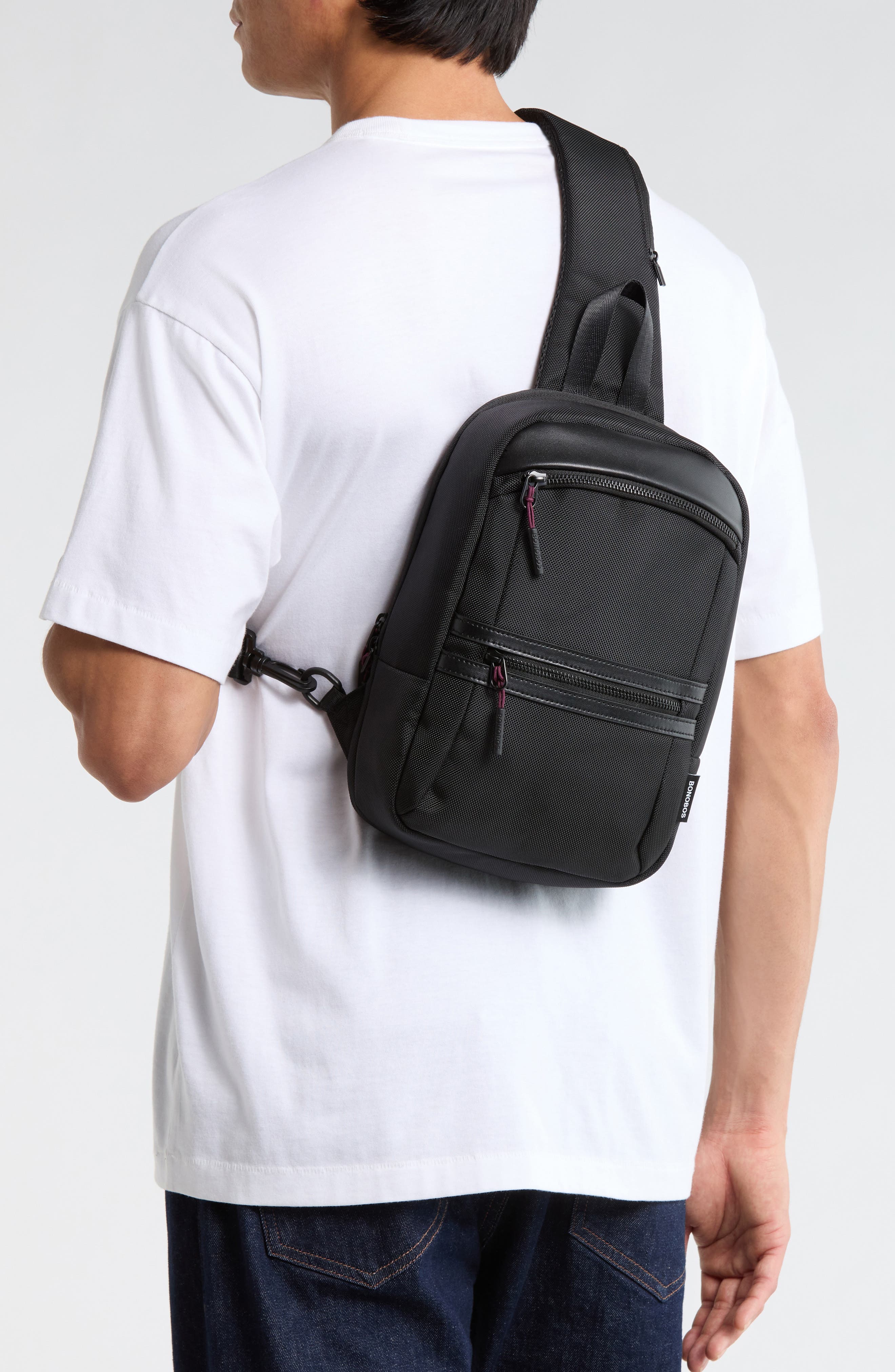 Bonobos Ballistic Sling Bag, Alternate, color, Black