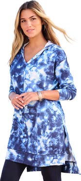 Roaman's French Terry Tunic Hoodie