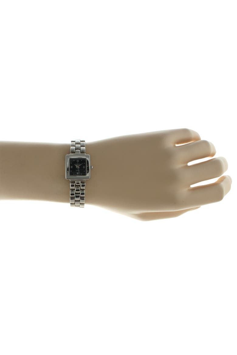 Sleek Small Face Bracelet Watch- 20MM, Alternate, color, Black