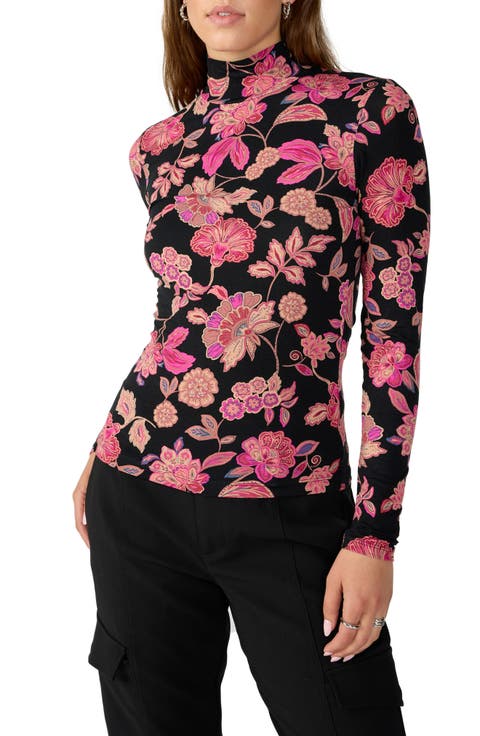 Slinky Mock Neck Top