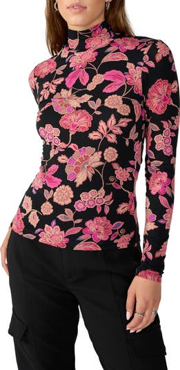 Slinky Mock Neck Top