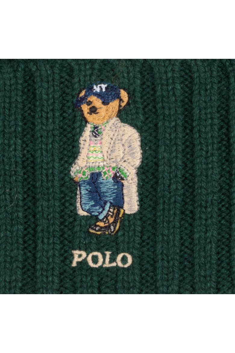 Cable Litchfield Bear Beanie, Alternate, color, Moss Agate