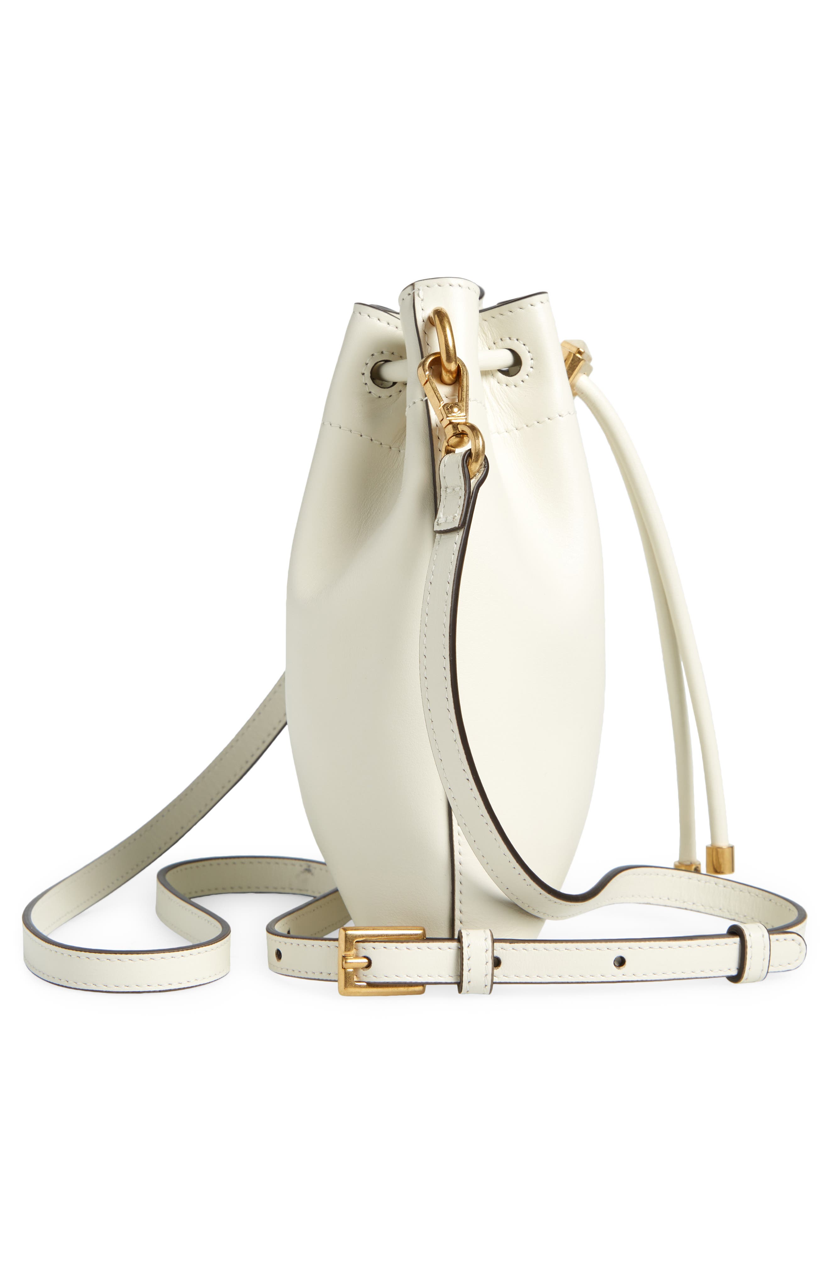 Jimmy Choo Mini Bon Bon Leather Bucket Bag, Alternate, color, 