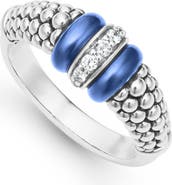 LAGOS Blue Caviar Diamond Link Ring