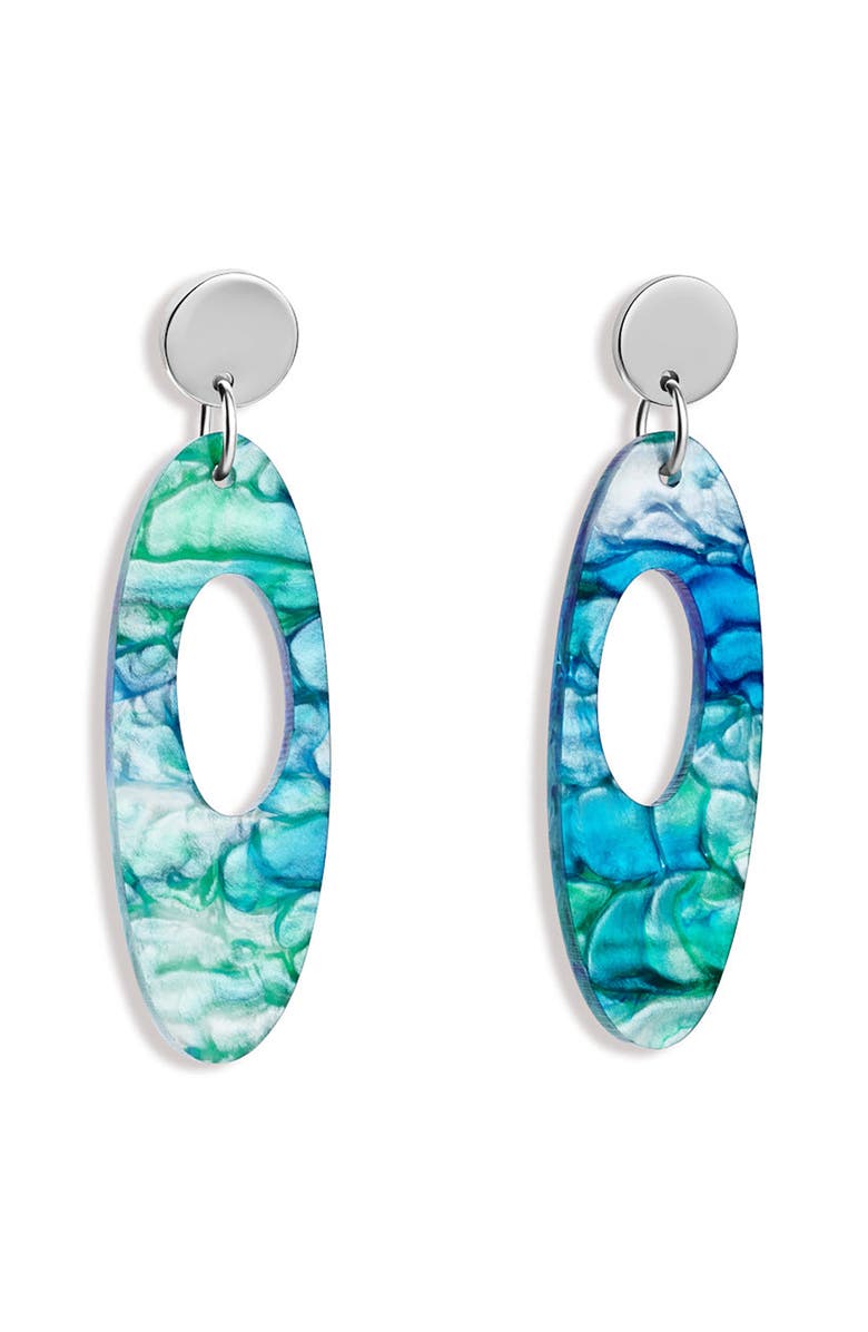Toolally Hepworth Earrings - Blue & Green Lava, Main, color, Blue & Green Lava