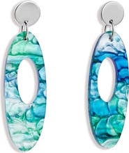 Toolally Hepworth Earrings - Blue & Green Lava