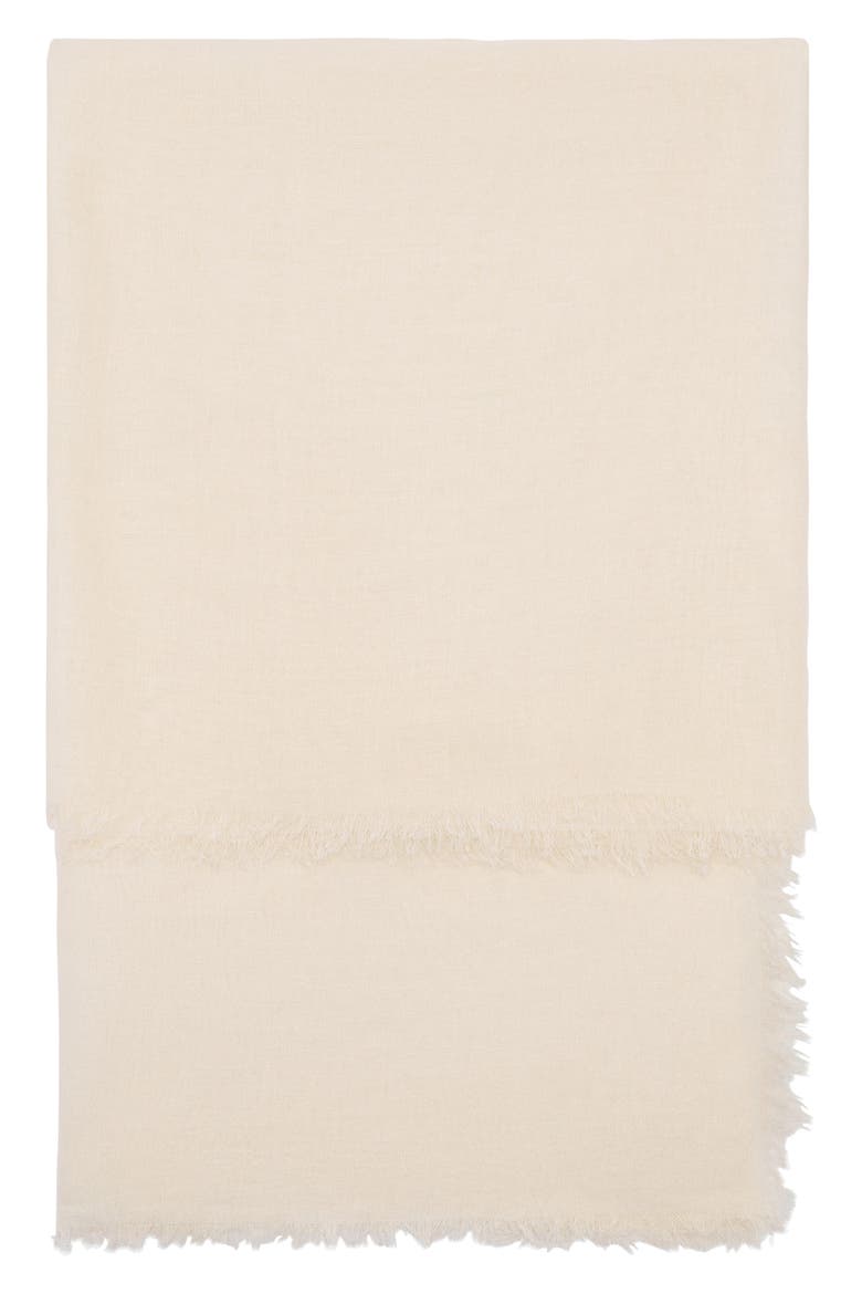 Frayed Long Scarf, Alternate, color, ECRU