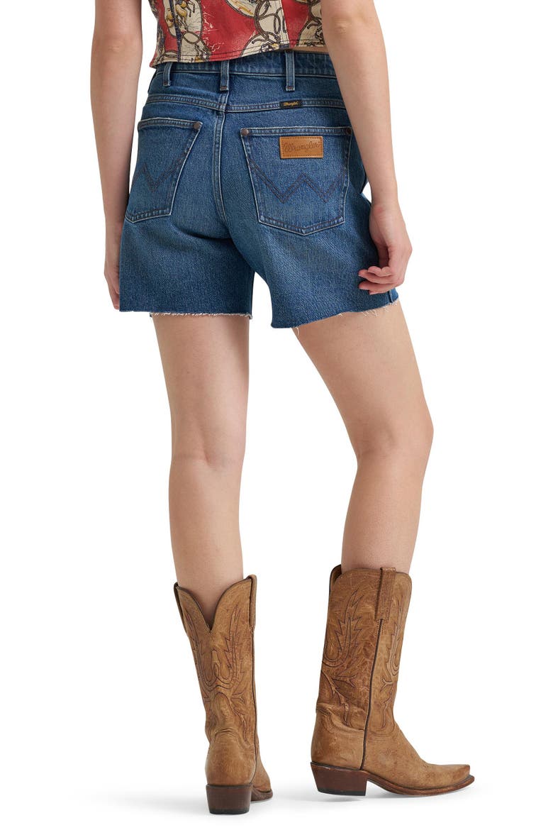 Cowboy High Waist Denim Cutoff Shorts, Alternate, color, SUMMER HAZE
