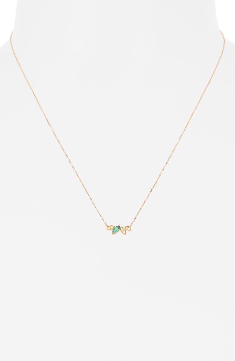 Bony Levy El Mar Diamond & Emerald Pendant Necklace, Alternate, color,