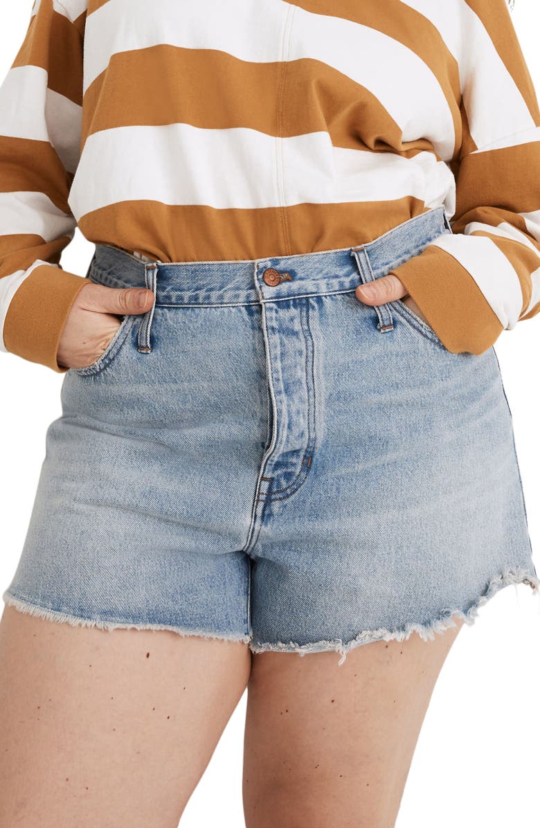 Madewell Relaxed Denim Shorts, Alternate, color, 
