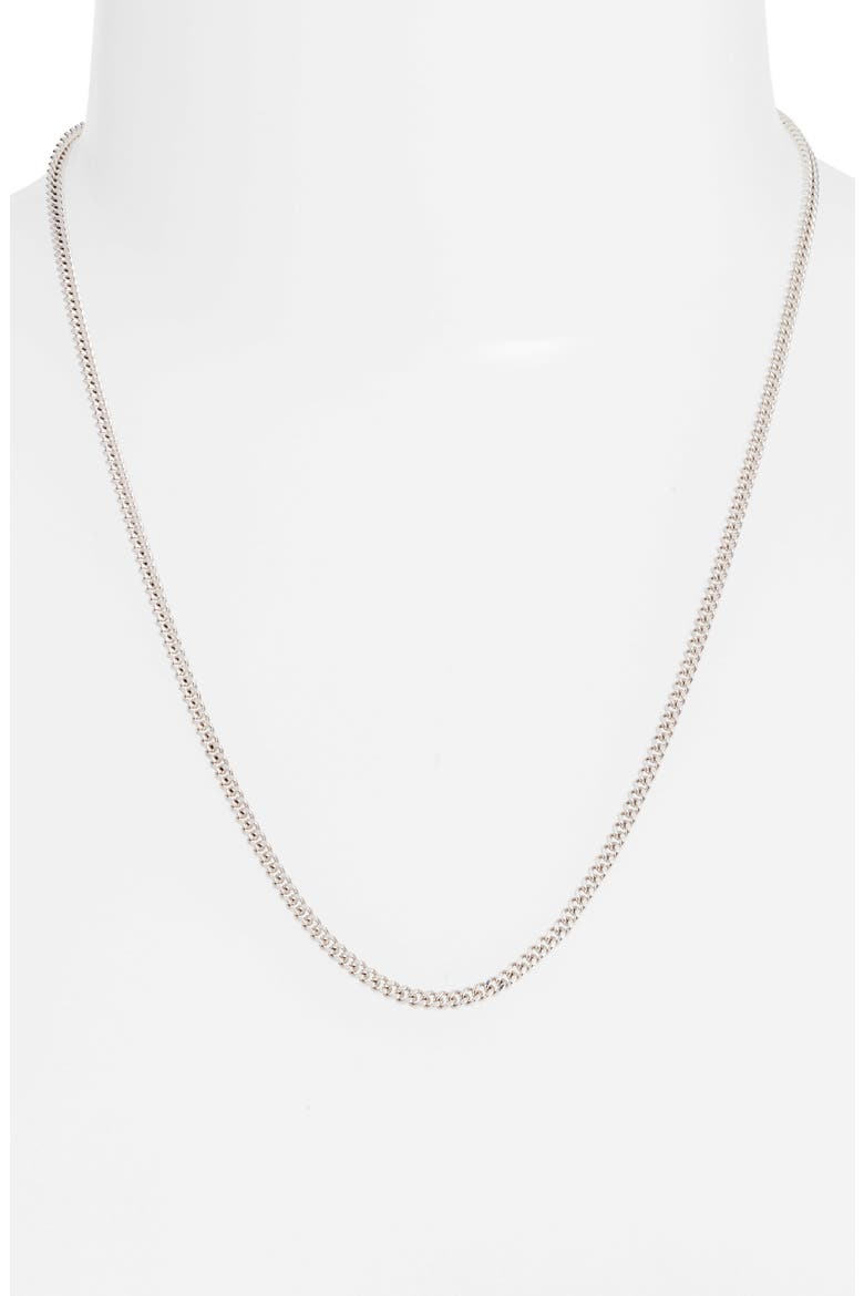 Cuban Link Chain Necklace, Alternate, color, SILVER
