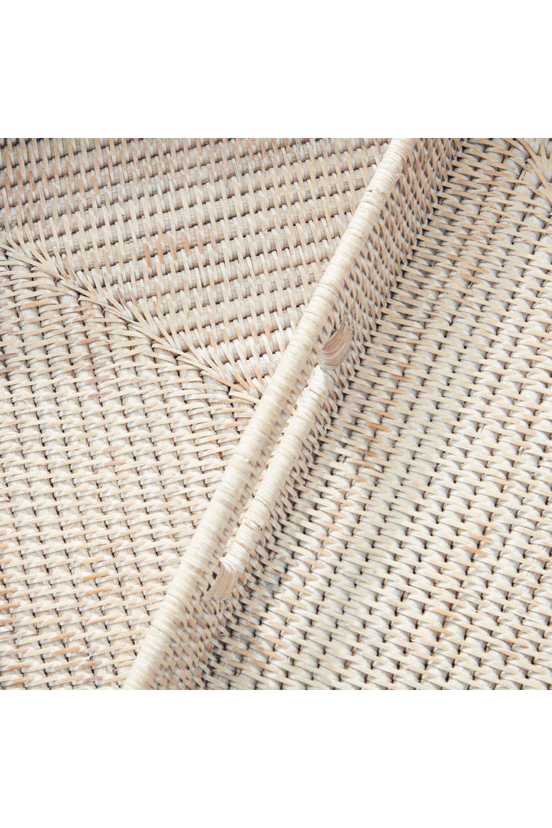 Burma Rattan Ottoman Trays Set of 3, Alternate, color, White