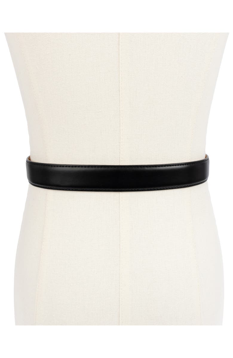 Kate Spade New York stitched feather edge belt, Alternate, color, 