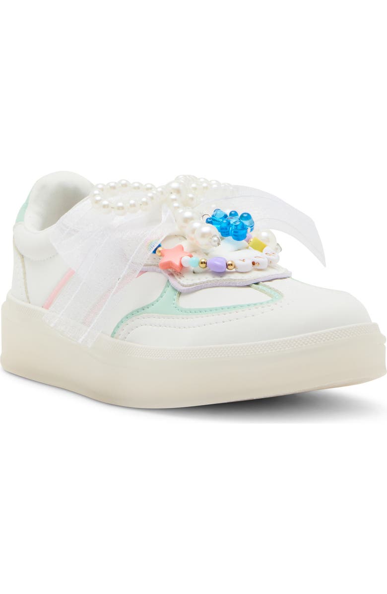 Steve Madden Kids' JSianna Platform Sneaker, Main, color, White Multi