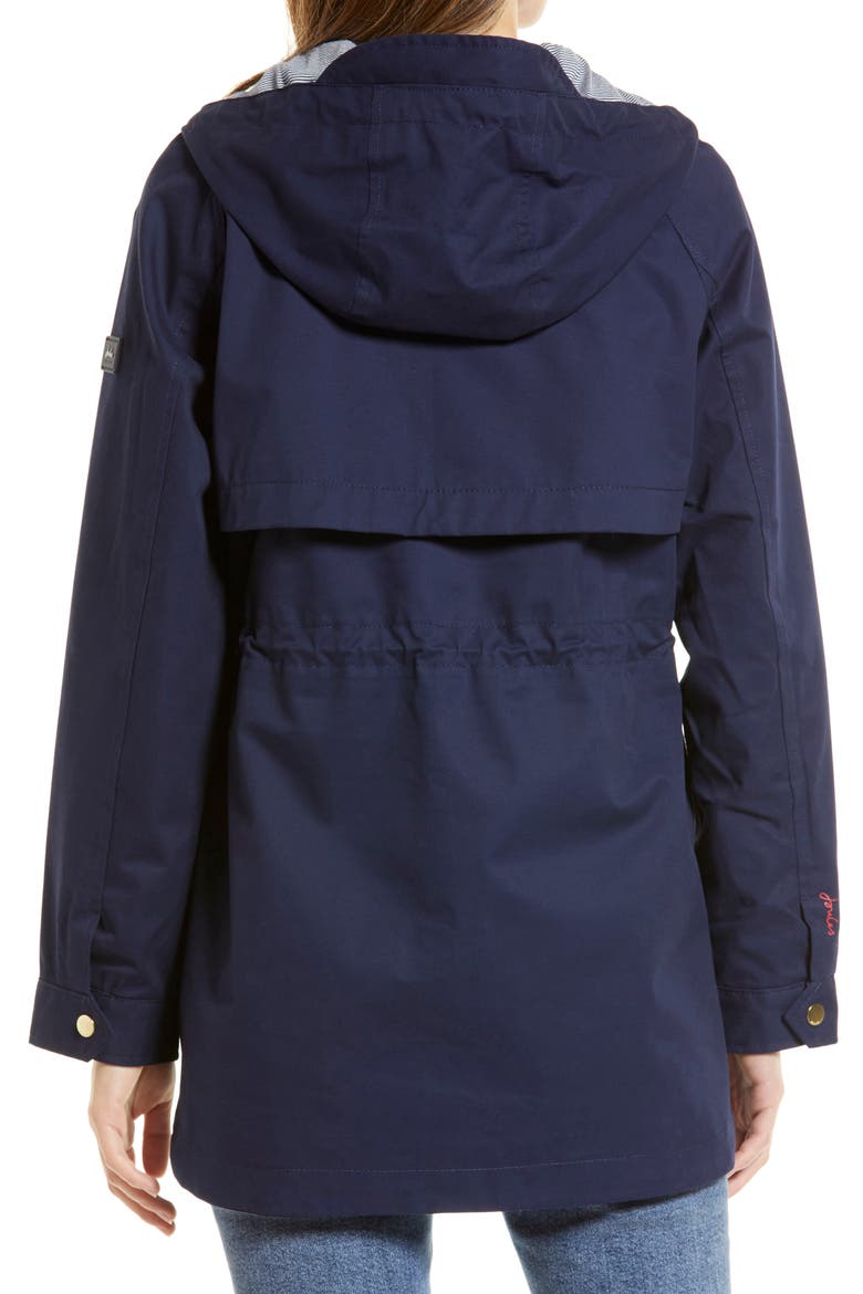 Shoreside Waterproof Hooded Raincoat, Alternate, color, FRENCH NAVY
