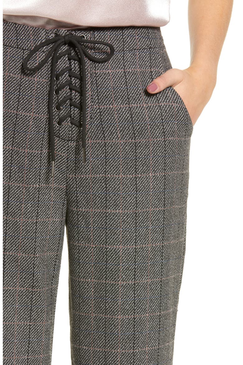 Lyra Plaid Stretch Pants, Alternate, color, MULTI