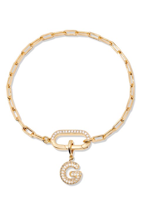 Petra Initial Charm Bracelet