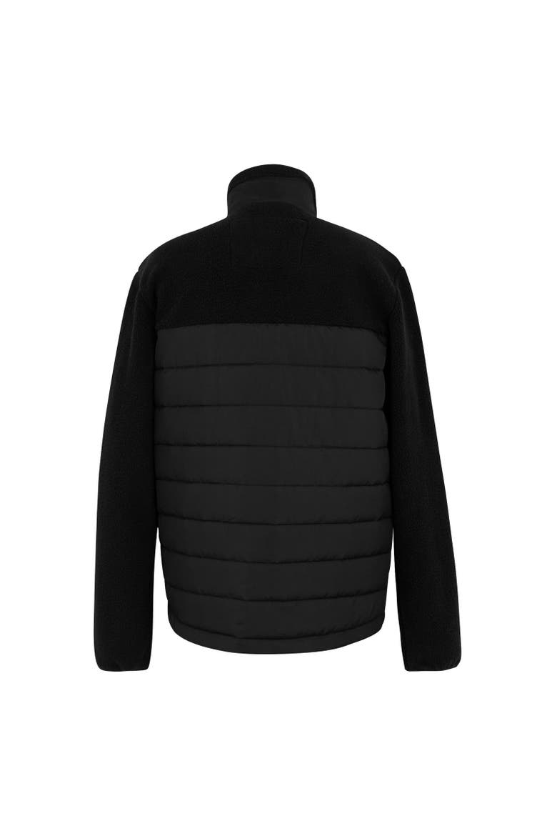 Frankie Borg Full Zip Hybrid Jacket, Alternate, color, Black