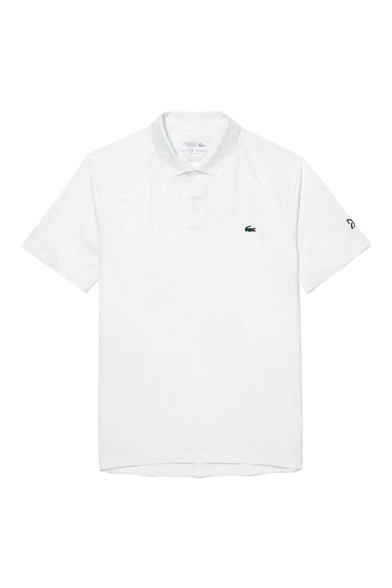 Print Stretch Polo Shirt, Main, color, WHITE/ WHITE-WHITE