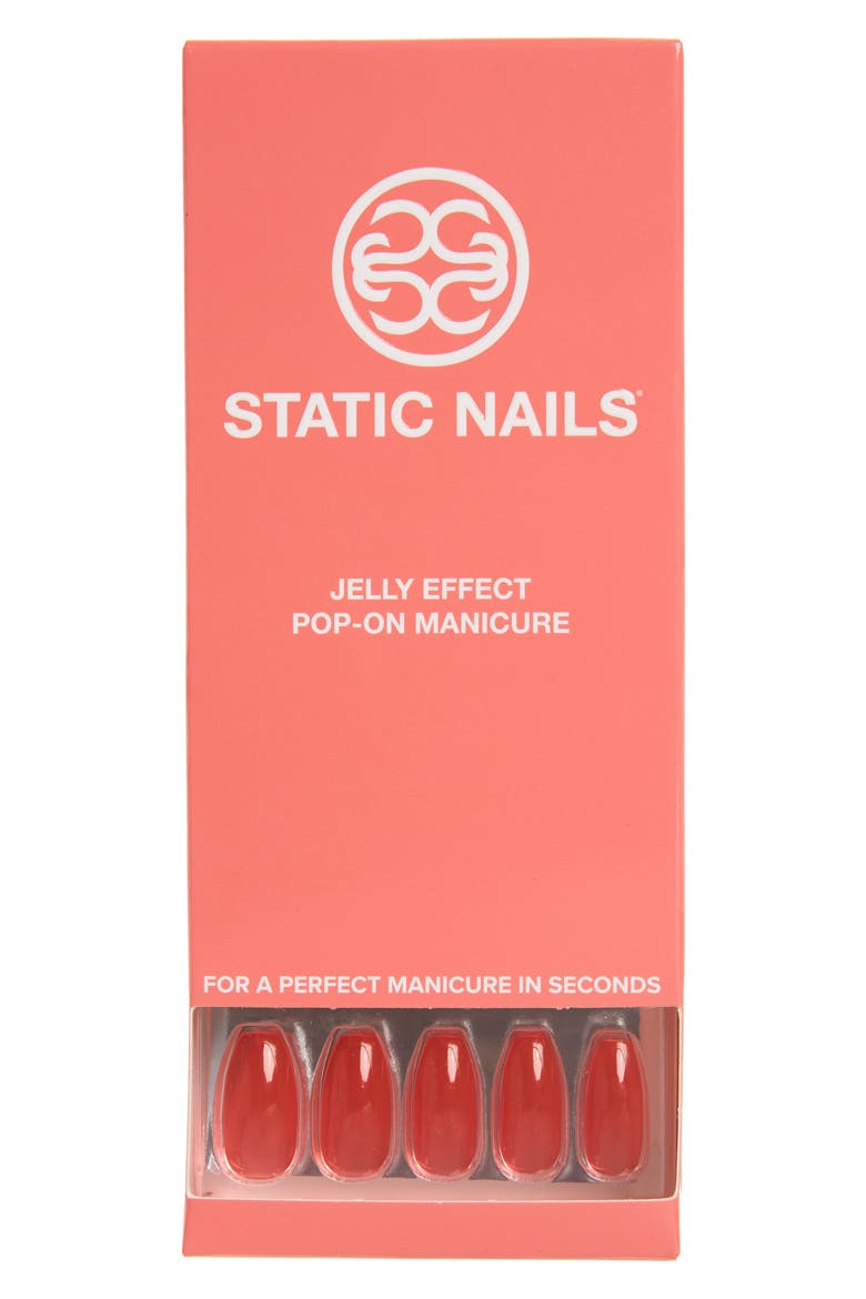 Sun Babe Pop-On Reusable Manicure Set, Main, color, SUN BABE COFFIN