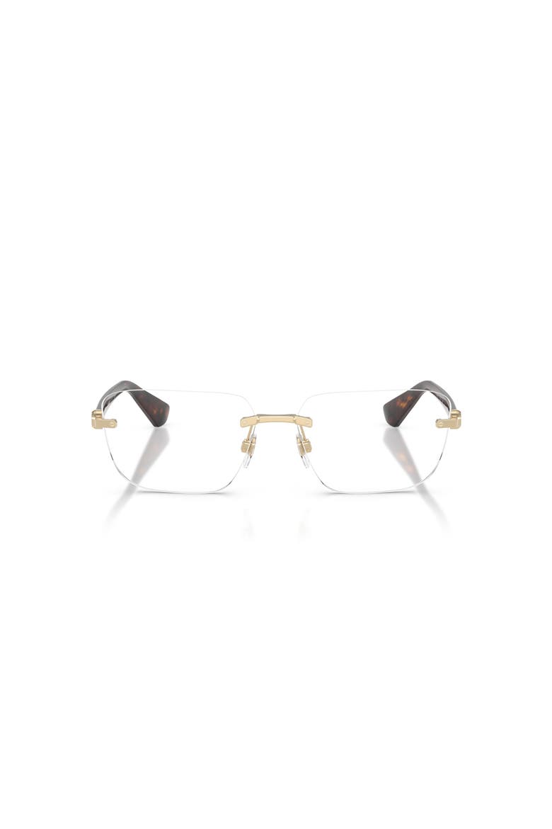 58mm Rectangle optical glasses, Alternate, color, Gold