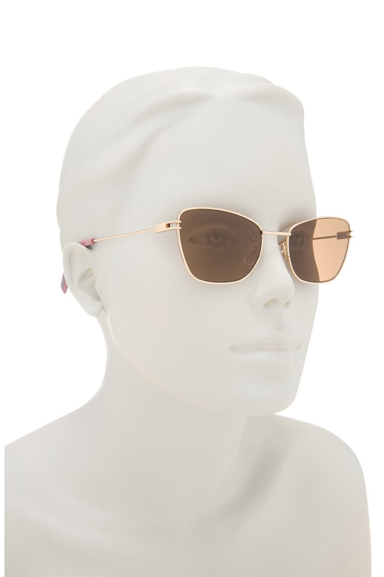 52mm Aviator Sunglasses, Alternate, color, GOLD GOLD BROWN