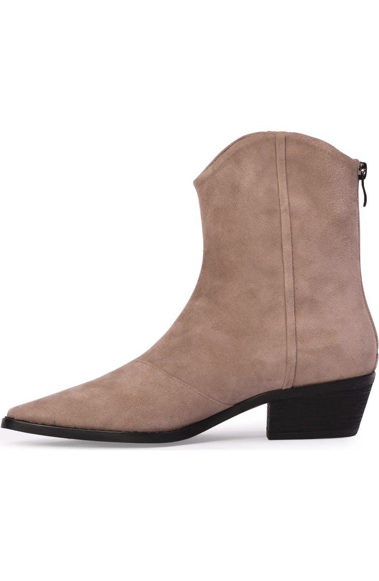 BLACK SUEDE STUDIO Reed Pointed Toe Western Boot, Alternate, color, Truffle Suede