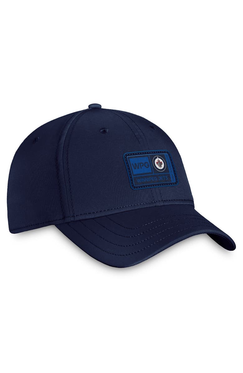 FANATICS Men's Fanatics Branded Navy Winnipeg Jets Authentic Pro Training Camp Flex Hat, Alternate, color, Navy