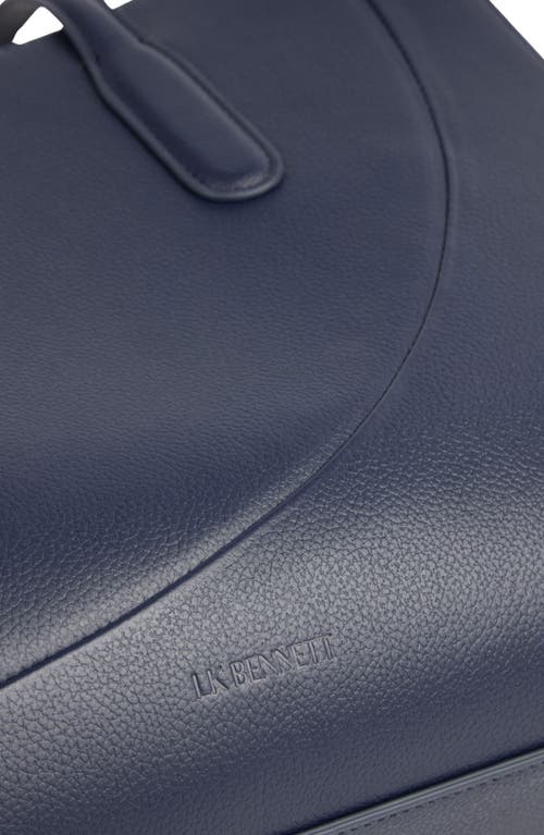 Lk Bennett Olivia Oliod Leather Tote In Blue