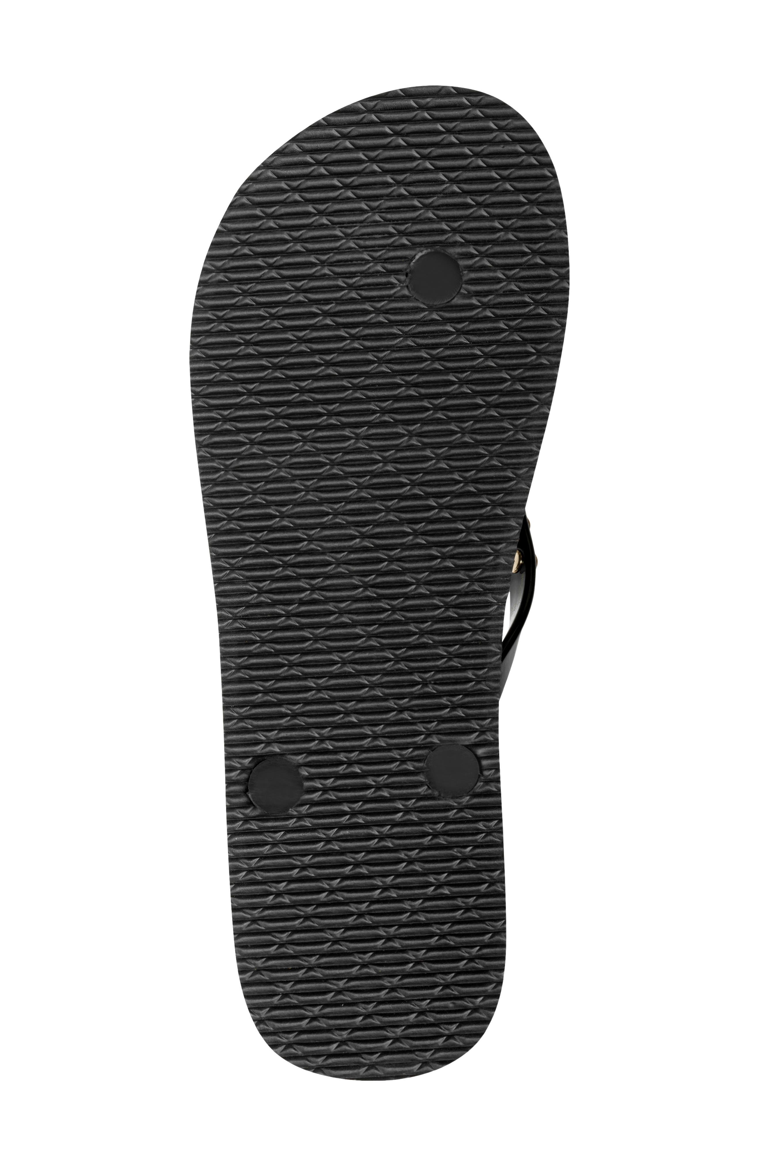 Zemira Chain Flip Flop, Alternate, color, BLACK