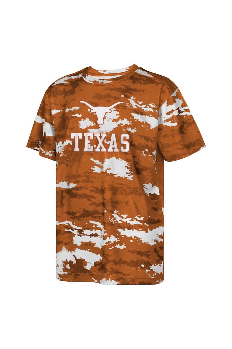Youth Burnt Orange Texas Longhorns Scrimmage Sublimated T-Shirt, Alternate, color, Burnt Orange