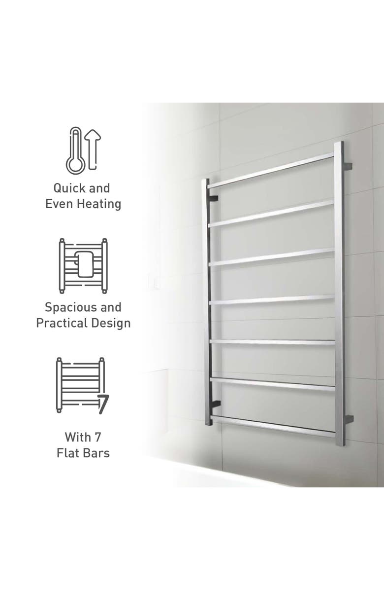 PURSONIC Wall Mounted Electric Towel Warmer, Alternate, color, 